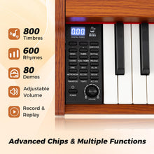 Load image into Gallery viewer, 88-Key Keyboard Piano Set Full Size Semi-weighted Digital Piano