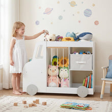 Load image into Gallery viewer, Toy Storage Organizer, Kids Bookshelf with Stuffed Animal Storage