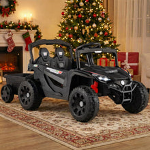 Load image into Gallery viewer, 12V Battery Powered Ride On Kids Tractor with Detachable Trailer