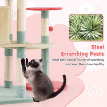 Load image into Gallery viewer, Cat Tree, Multi-Level Cat Tower with Sisal Scratching Posts(155cm Tall)