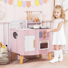 Load image into Gallery viewer, Wooden Kitchen Playset with Stoves and Cookware Accessories