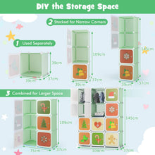 Load image into Gallery viewer, Portable Kids Wardrobe with Hanging Section
