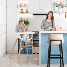 Load image into Gallery viewer, High Chair for Babies and Toddlers, Wooden Baby Highchair