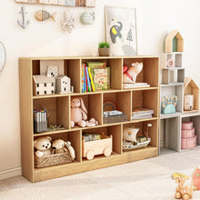 Load image into Gallery viewer, 140 x 24 x 104cm 3-Tier Children Bookshelf with 2 Anti-Tipping Kits