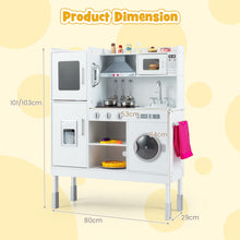 Load image into Gallery viewer, Height Adjustable Pretend Cooking Playset with Light