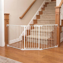 Load image into Gallery viewer, 3 Panel Foldable Pet Gate, Pressure Baby Gate with One-hand Opening