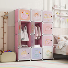 Load image into Gallery viewer, Cartoon Clothes Closet with Hanging Section
