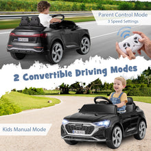 Load image into Gallery viewer, Kids Ride on Car, 12V Battery Powered Licensed Audi Car with Remote Control