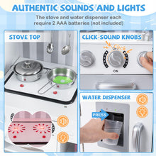 Load image into Gallery viewer, Pretend Play Kitchen for Kids with Utensils Aged 3+