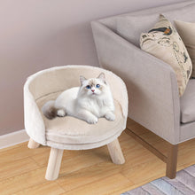 Load image into Gallery viewer, Pet Bed Sofa Wooden Couch with Removable and Washable Cushion