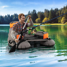 Load image into Gallery viewer, Inflatable Fishing Float Tube Portable Fishing Boat with Shoulder Straps