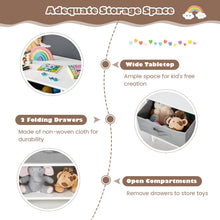 Load image into Gallery viewer, Kids Table and Chairs Set, Children Activity Desk with 2 Chairs