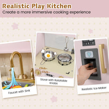 Load image into Gallery viewer, Toddler Pretend Play Kitchen with Ice Maker