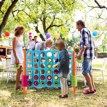 Load image into Gallery viewer, Giant 4 in A Row Game Set with 42 Jumbo Rings and Sliders