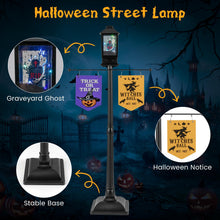Load image into Gallery viewer, 156 CM Halloween Lamp Post Sound-Activated Halloween Street Lamp