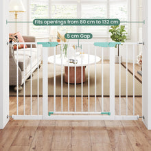 Load image into Gallery viewer, Safety Gate, 80-132cm Pressure Fit Baby Gates with Auto-Close Door