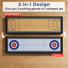 Load image into Gallery viewer, 2 in 1 Shuffleboard and Curling Game Table