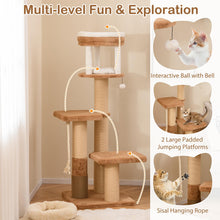 Load image into Gallery viewer, Cat Tree, 166cm Tall Cat Tower with Scratching Posts