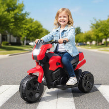 Load image into Gallery viewer, Kids Electric Motorcycle, 6V Battery Powered Motorbike with LED Headlight