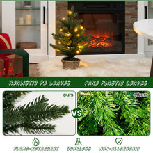 Load image into Gallery viewer, Pre-lit Artificial Mini Christmas Tree with 96 Branch Tips