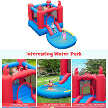 Load image into Gallery viewer, Inflatable Jumping House with Slide, Round Ball Pit Pool