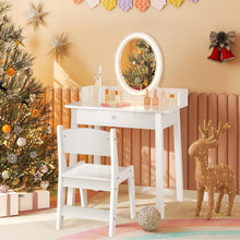 Load image into Gallery viewer, Kids Vanity Table and Chair Set