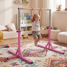 Load image into Gallery viewer, Gymnastics Training Bar, 85-145cm/90-150cm Height Adjustable Horizontal Kip Bars with Non-slip Pads