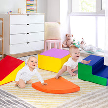 Load image into Gallery viewer, 4 Pieces Climb and Crawl Foam Play Set for Toddlers Preschoolers