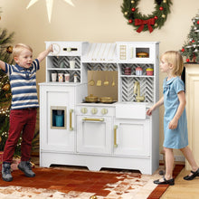 Load image into Gallery viewer, Children Cooking Chef Role Playset with Cabinets & Utensils for Boys Girls