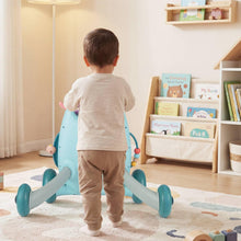 Load image into Gallery viewer, 2 in 1 Montessori Baby Walker - Blue Owl & Pink Monster