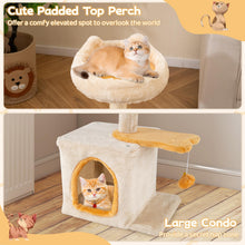 Load image into Gallery viewer, Multi-Layer Cats Tower with Plush Perch