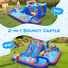 Load image into Gallery viewer, Inflatable Water Park, 5 in 1 Mega Kids Bouncy Castle with Dual Slides, Climbing Wall