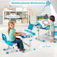Load image into Gallery viewer, Height Adjustable Kids Table with Chair