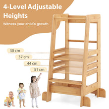 Load image into Gallery viewer, Kids Step Stool with Height Adjustable Platform