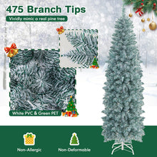 Load image into Gallery viewer, 5 FT/6 FT Pre-Lit Hinged Christmas Tree with Verdant Branches Tips