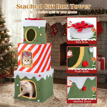 Load image into Gallery viewer, Stackable Cat Condos with Plush Balls for Indoor
