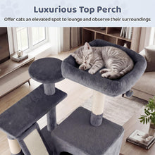 Load image into Gallery viewer, Cat Tree, 158cm Tall Multi-Layer Cats Tower with Plush Top Perch