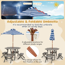 Load image into Gallery viewer, Kids Wooden Toddler Garden Table with 4 Stools