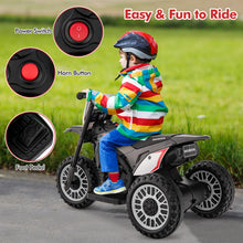 Load image into Gallery viewer, Kids Electric Motorbike, 6V Licensed Honda Ride on Motorcycle with Horn & Extended Seat