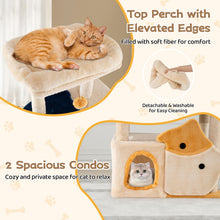 Load image into Gallery viewer, 159cm Multi-Layer Cats Tower with 2 Condos