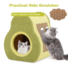Load image into Gallery viewer, Cat House, Cute Cats Condo with Scratching Board, 35 x 33 x 40 cm