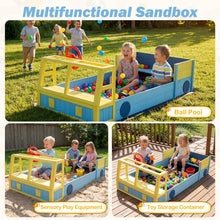 Load image into Gallery viewer, Kids Sandbox, 170 x 100cm Wooden Sand Pit with Bench Seat, Bottom Liner