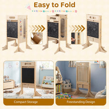 Load image into Gallery viewer, Toddler Step Stool Foldable Standing Tower with Anti-tip Feet