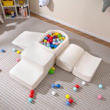 Load image into Gallery viewer, 5-Piece Climb and Crawl Playset with Ball Pit for Kids (Ocean Balls Not Included)