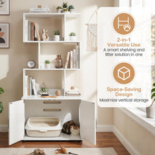 Load image into Gallery viewer, Cat Litter Box Enclosure with 3 Shelves