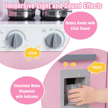 Load image into Gallery viewer, Kids Play Kitchen Toy Set with Water Dispenser and Sink