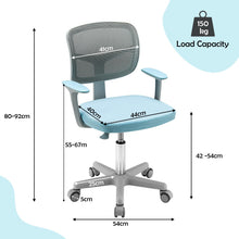 Load image into Gallery viewer, Kids Computer Desk Chair, Children Task Study Chairs with Lumbar Support