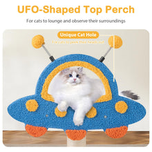 Load image into Gallery viewer, Cat Tree, Small Cat Tower with Sisal Scratching Posts, UFO-Shaped Top Perch