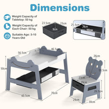 Load image into Gallery viewer, Kids Table and Chairs, Multifunctional Activity Desk (70 x 60.5 x 50 cm)