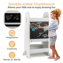 Load image into Gallery viewer, Wooden Kitchen Helper Stand with Adjustable Height